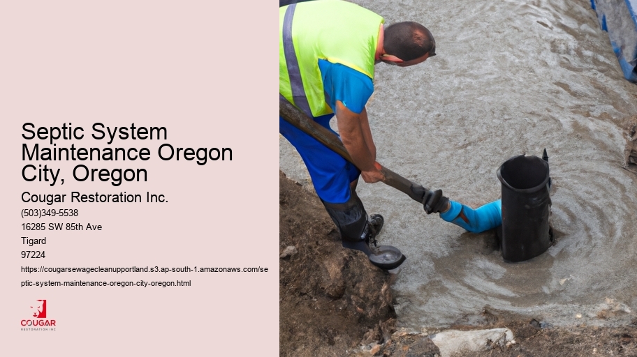 Septic System Maintenance Oregon City, Oregon