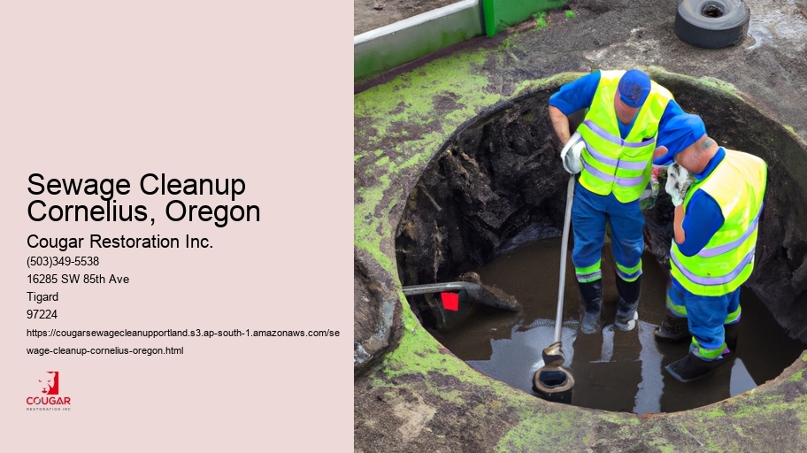 Sewage Cleanup Cornelius, Oregon